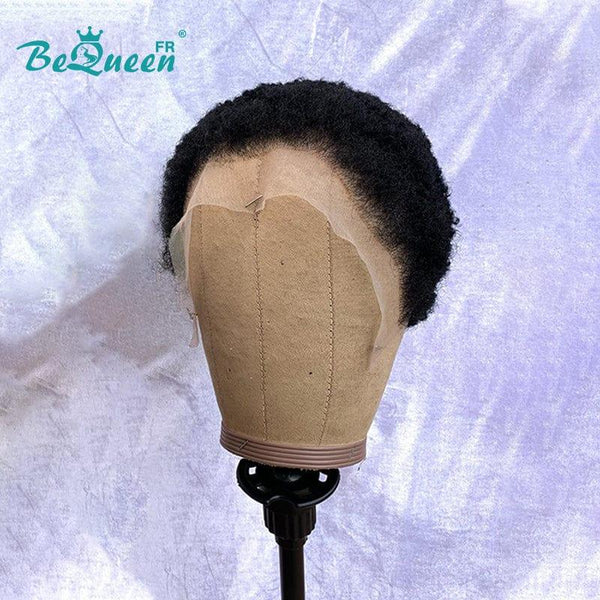 BeQueen "Edwina" Perruque court afro avec Lace Frontale 13x4