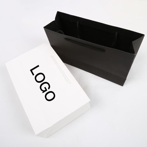 BeQueen Cajas y Objetos de Colección: 150 piezas de Bolsas de Papel Personalizadas modelo a Impresión o a Autocollante