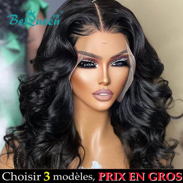 BeQueen “Dania" Perruque Longue Body Wave avec Lace HD Frontale Prix En Gros