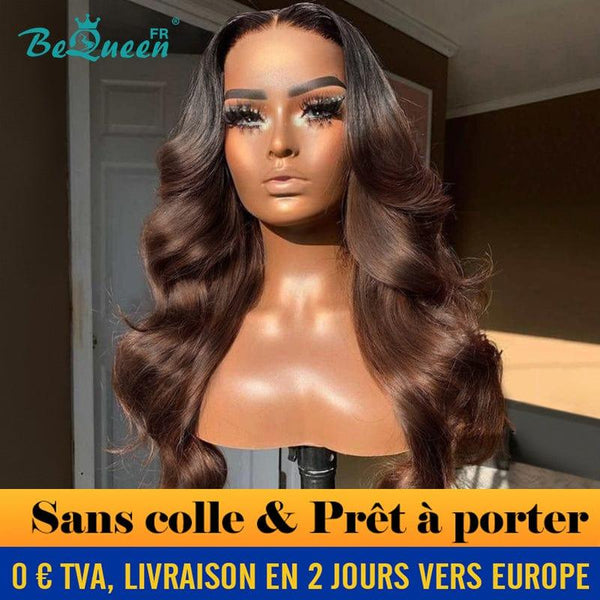 BeQueen “Claudine” Long Body Wave Wig with Lace Frontal in France