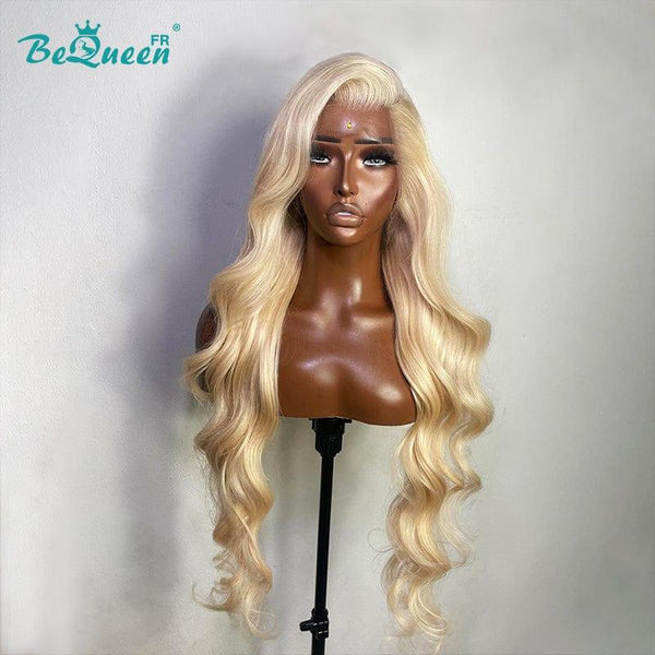 BeQueen “Elsa” Perruque Longue Body Wave Blonde avec Lace Frontale 13x4 Prêt à porter Sans Colle Petit Prix FOU