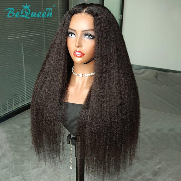 BeQueen "Iwa" Custom Wig Long Kinky Straight Ready to Wear Glueless 13X6 CRAZY Low Price