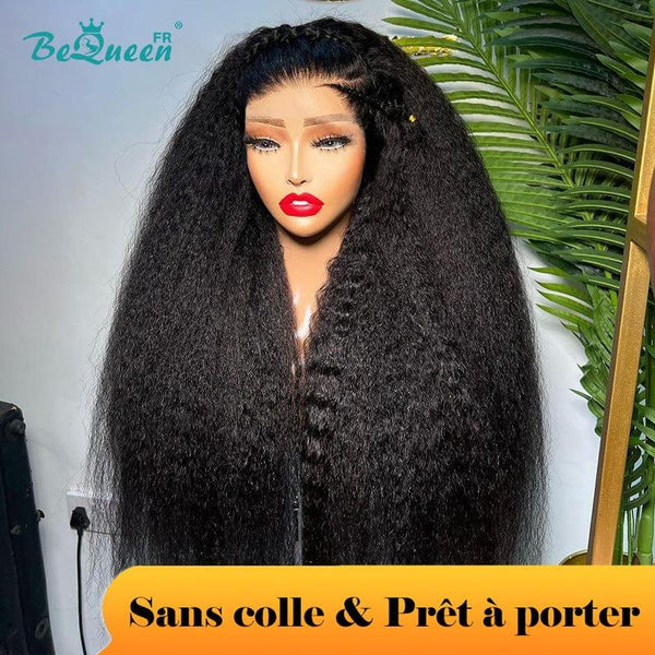 BeQueen "Iwa" Peluca Personalizada Larga Rizada Lisa Lista para Usar Sin Pegamento Precio Bajo Increíble