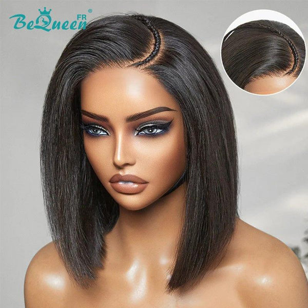 BeQueen "Sonia" Custom Bob Straight Wig Ready to Wear Glueless 13X4 with Braid CRAZY Low Price