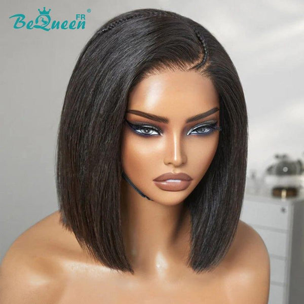 BeQueen "Sonia" Custom Bob Straight Wig Ready to Wear Glueless 13X4 with Braid CRAZY Low Price