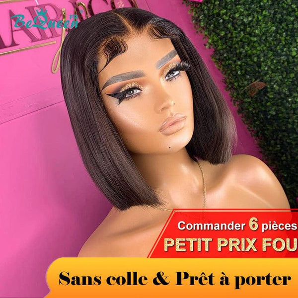 BeQueen "Sonia" Custom Bob Straight Wig Ready to Wear Glueless 4X4 CRAZY Low Price