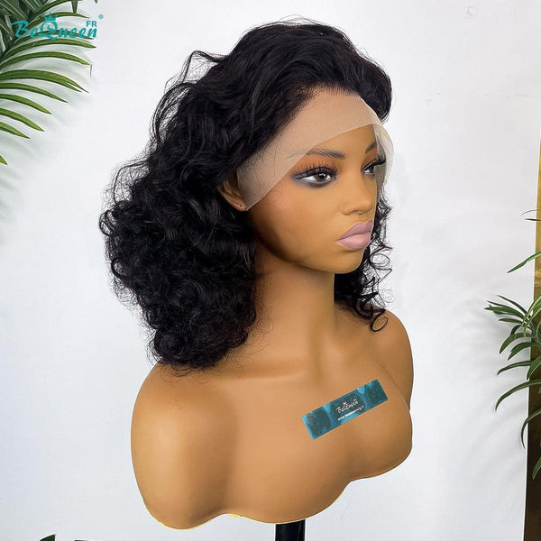 BeQueen “Wanda” Perruque Bob Bouncy Curly avec Lace Frontale