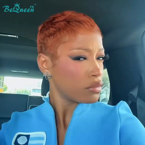 BeQueen "Suey" Perucas Pixie Lisas Curtas à máquina Super curtas