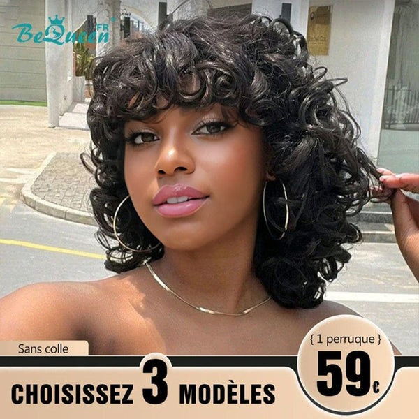 BeQueen 179€=3 wigs "Stella" Egg Wave Wig Glueless with bangs