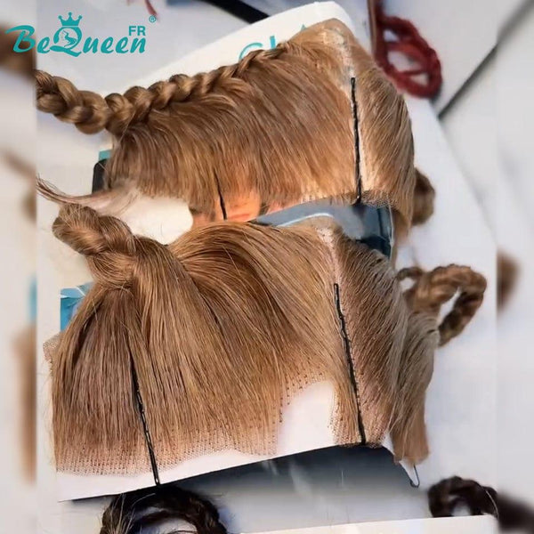BeQueen “Soniel” Perruque lisse frontale 16 pouces serre tête miel avec Lace frontale 13*4 style 9