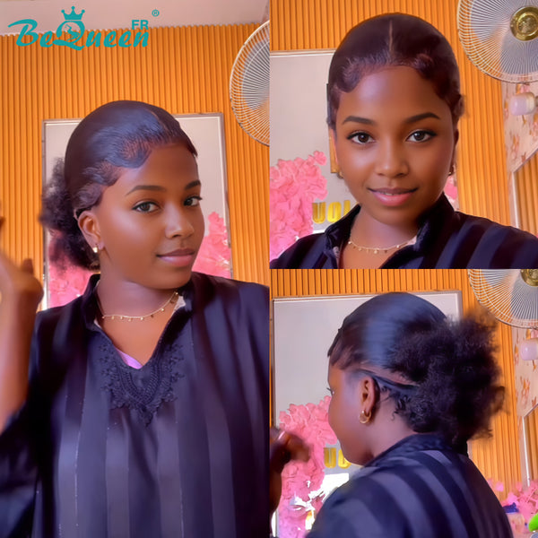 BeQueen „Florance“ volle Lace-Perücke mit Afro-Dutt