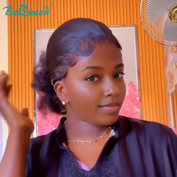 BeQueen „Florance“ volle Lace-Perücke mit Afro-Dutt