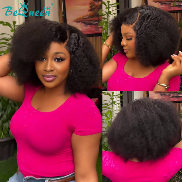 BeQueen "Josie" Perruque Onda Cacheada Castanho Misto Mel Sem cola 12 Polegadas Meio preço