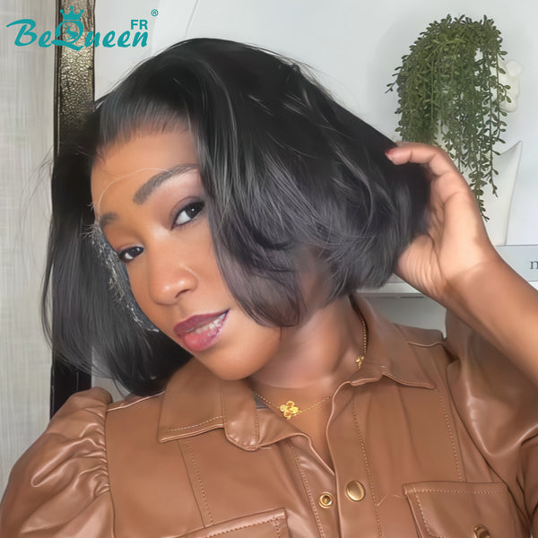 BeQueen "Sonia" Straight Bob Wig with Lace Front 10 Inches Half Price