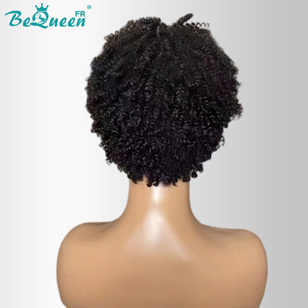 BeQueen "Addi" Perruque Bob Afro Curly Sans colle perruque naturelle