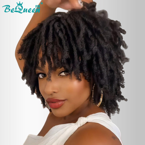 BeQueen “Unelle" Perruque pixie avec Tresse twist lace pleine sans colle style 3