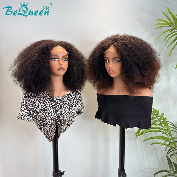 BeQueen “Iwa” Perruque Bob Afro kinky curly Wave avec Lace closure 4*4 volume 300%