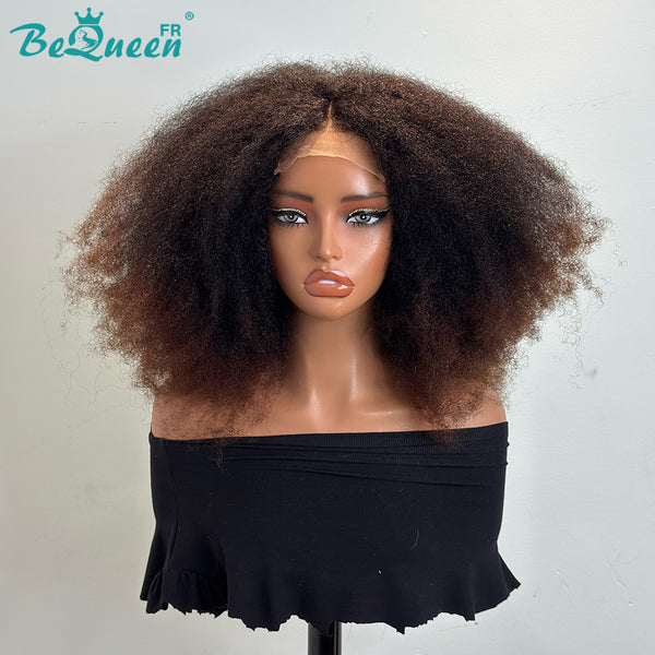 BeQueen “Iwa” Perruque Bob Afro kinky curly Wave avec Lace closure 4*4 volume 300%