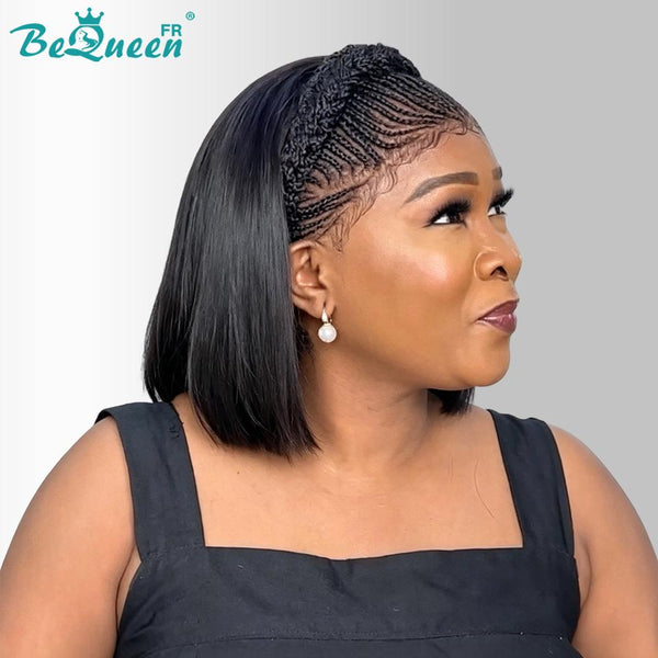 BeQueen “Unelle" Peruca pixie com trança twist, sem renda/renda completa, sem cola, estilo 2