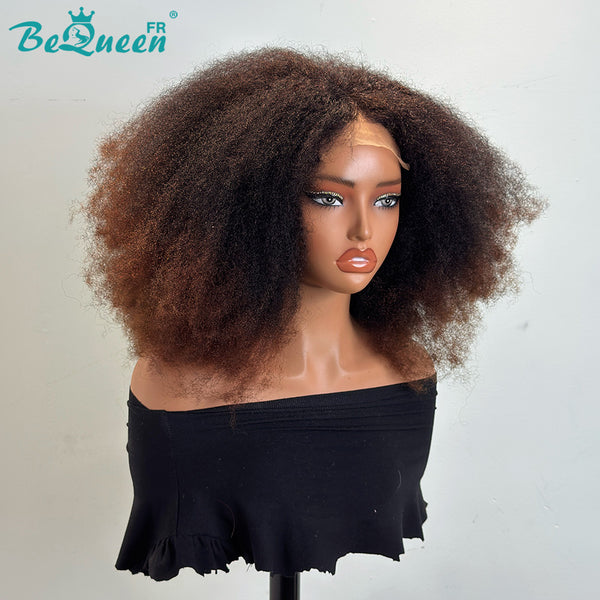 BeQueen “Iwa” Perruque Bob Afro kinky curly Wave avec Lace closure 4*4 volume 300%