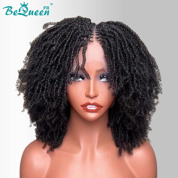 BeQueen „Unelle“ Pixie-Perücke mit Twist-Zopf, Full-Lace, kleberfrei, Stil 2