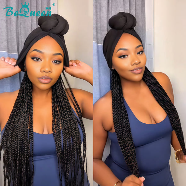 BeQueen "Tesi" Peruca com Trança frontal longa em renda com acessórios para cabelo