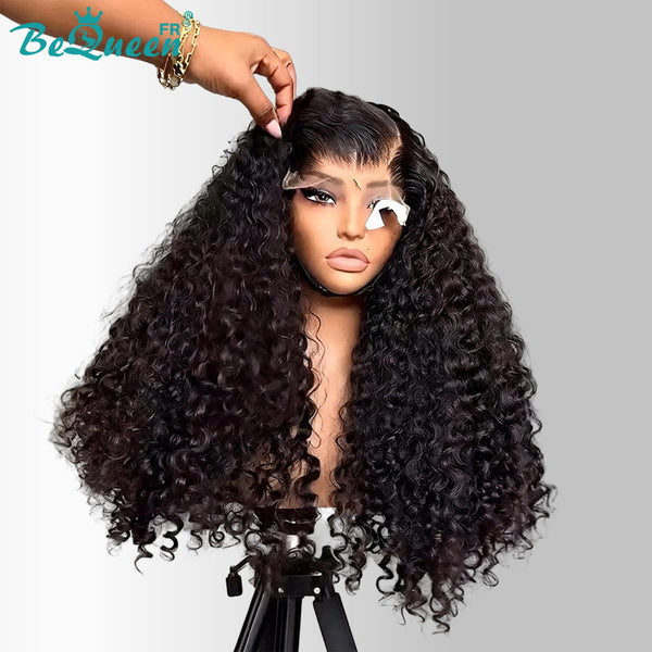 BeQueen "Alice" Perruque Longue Curly Wave avec Lace Frontale 13X4 Moitié prix 3 différent longueurs sans colle