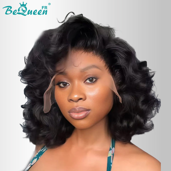 BeQueen "Polysia" Perruque Bob bouncy avec Lace frontale volume pleine style 10