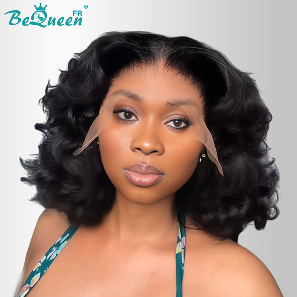 BeQueen "Polysia" Perruque Bob bouncy avec Lace frontale volume pleine style 10