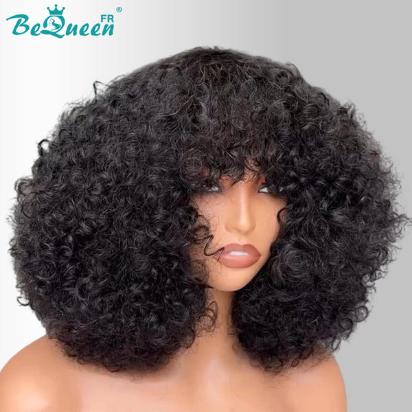 BeQueen "Josie" Perruque Bob Curly wave avec Sans colle 12 Pouces Moitié prix
