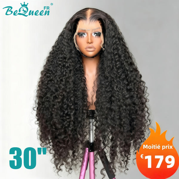 BeQueen "Alice" Perruque Longue Curly wave avec Lace Frontale 30 Pouces Moitié prix