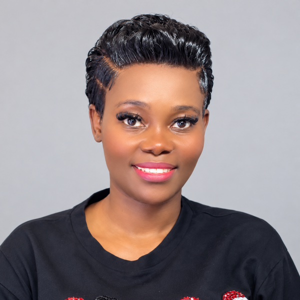 BeQueen "Chris" Straight Pixie Wig, Black Root with Mixed Brown, Side Part, Lace Front, Glue-Free, 100% Raw Hair, Good Quality, Can Last 20 Years, Style 24