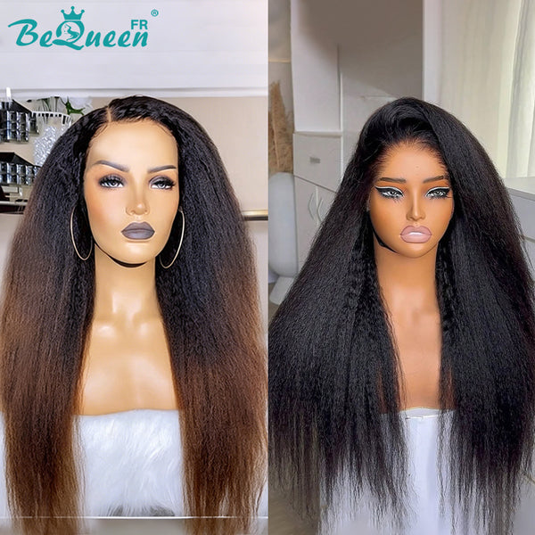 BeQueen "Iwa" Long Kinky Straight Wig 18 Inches Half Price