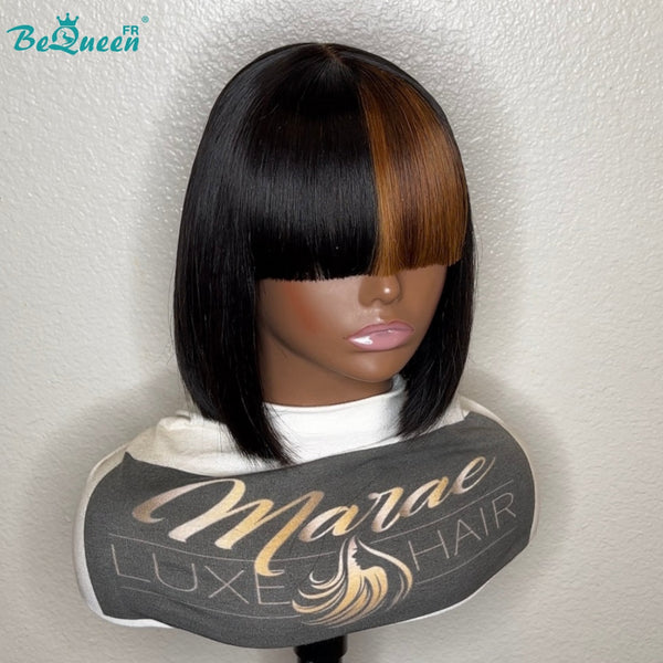 BeQueen "Yumi" Bob-Glatze mit Pony 10 Zoll halbpreisig 