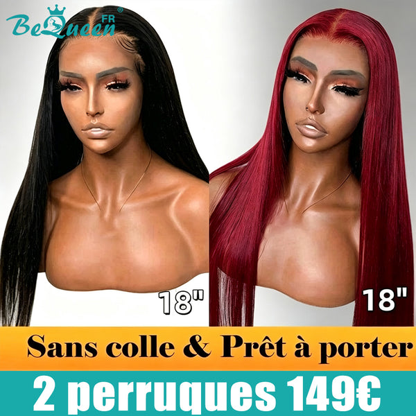 BEQUEEN 2 PEINADOS POSTICOS COMBO NÚMERO 255