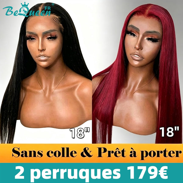BEQUEEN 2 PEINADOS POSTICOS COMBO NÚMERO 255