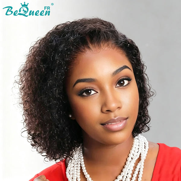 BeQueen Wig "Paula" bob curly wave 8 inches in Front lace without glue style 2