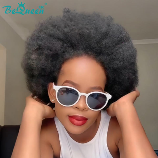 BeQueen "Monna" Afro-Pixie-Perücke ohne Kleber, Lace Front, halber Preis style5