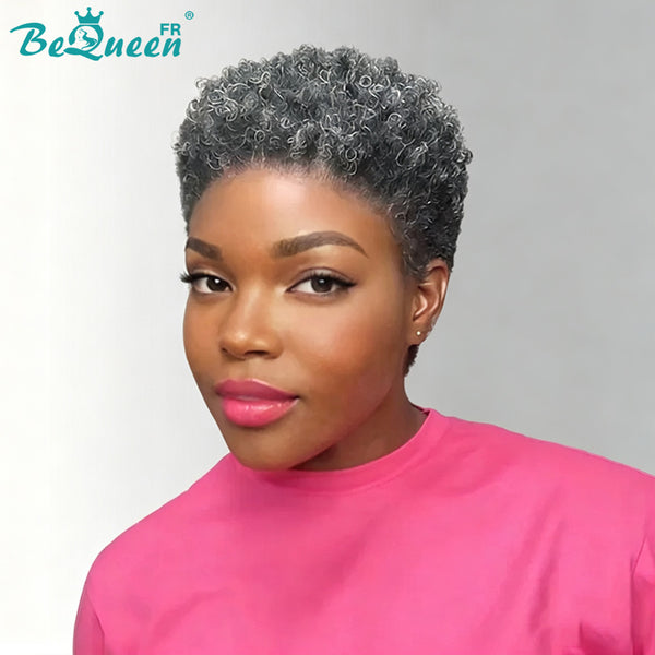 BeQueen „Edwina“ kurze Afro-Perücke mit 13 x 4 Spitzenfront 