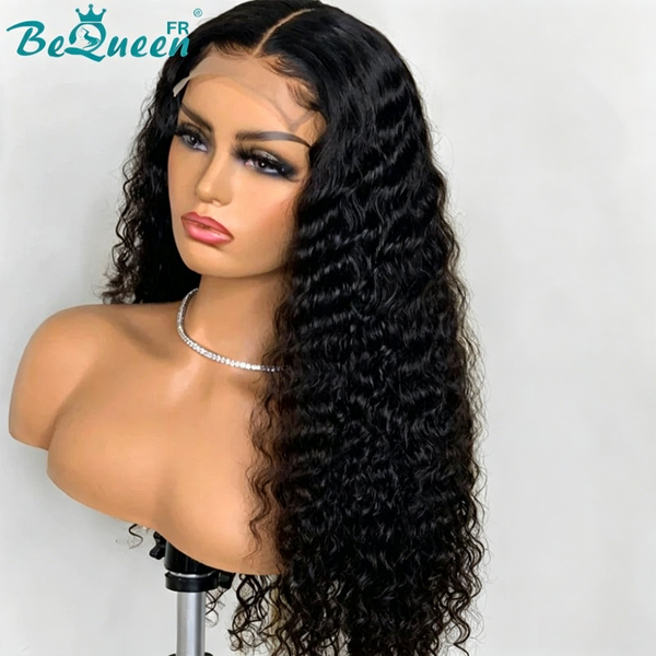 BeQueen “Jessie” Perruque Longue Deep Wave avec Lace HD Closure Petit Prix FOU