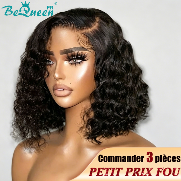 BeQueen Perruque “Demi” en Closure Bob Petit Prix FOU