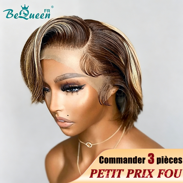 BeQueen „Betty“ Perücke Braun mix Honey CRAZY Niedriger Preis 