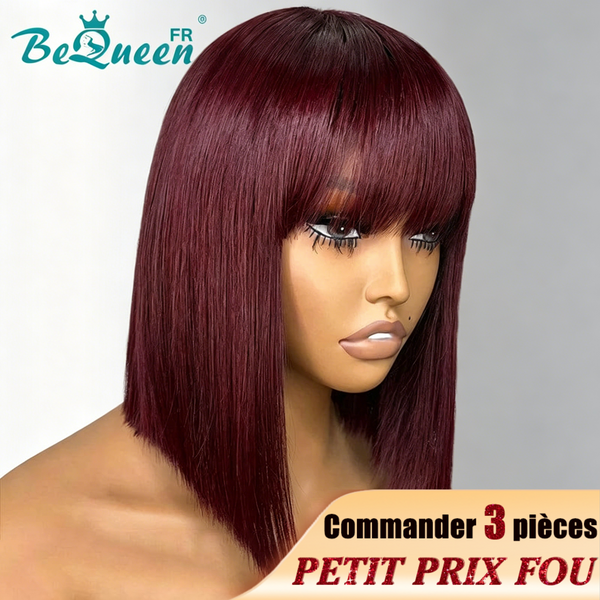 BeQueen Perücke Yumi Rot Bordeaux Günstiger Preis VERRÜCKT 