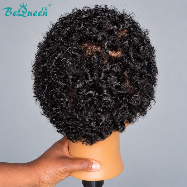 BeQueen "Addi" Perruque Bob Afro Curly dentelle frontale 13X4 sans colle perruque naturelle style 11