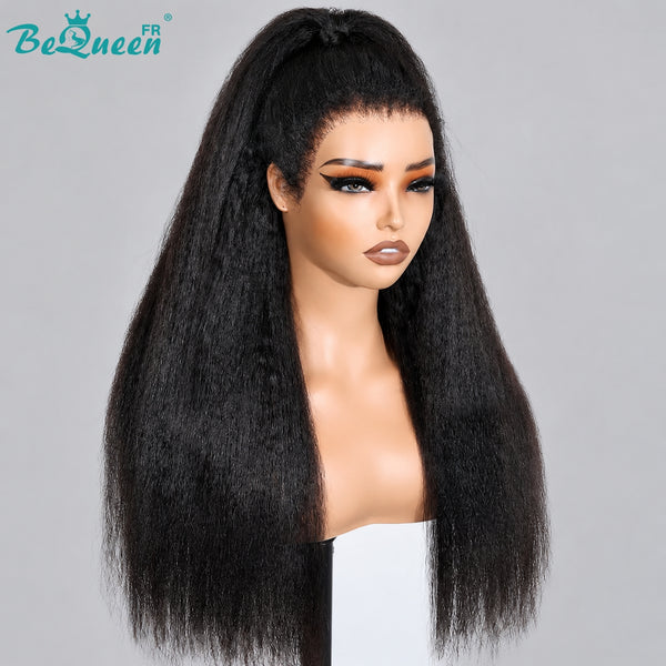Bequeen Perücke „Pamela“ Pixie, lockig, schwarz, Lace-Front, Stil 5