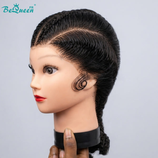BeQueen "Tesi" Peluca con Trenza frontal larga en encaje con accesorios para el cabello