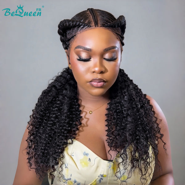 BeQueen "Tesi" Peruca com Trança frontal longa em renda com acessórios para cabelo
