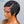 Bequeen Perücke „Suwe“ Pixie Schwarz, ohne Kleber, Front-Lace mit Seitenscheitel, Style 11
