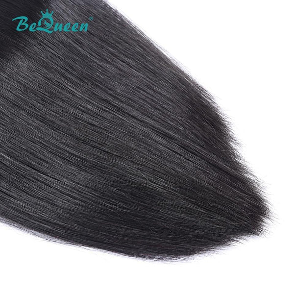 BeQueen Paquetes de Tejido de Cabello Liso Cabello Brasileño 100% Cabello Virgen 10A 