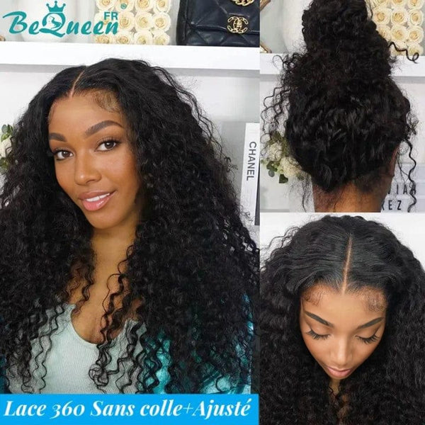 BeQueen "Alice" Long 360 Lace Curly Wave Wig with Invisible Adjustment Band Ready to Wear Glueless+ Pre-bleached